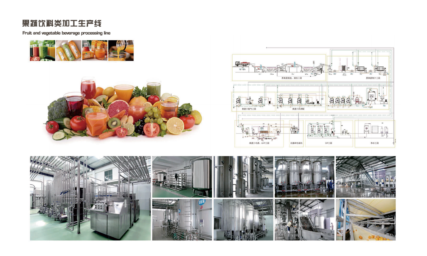 果蔬饮料类加工生产线